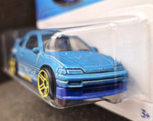 Load image into Gallery viewer, Hot Wheels 2023 &#39;88 Honda CR-X Matte Light Blue #148 HW J-Imports 10/10 New Long Card
