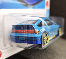 Load image into Gallery viewer, Hot Wheels 2023 &#39;88 Honda CR-X Matte Light Blue #148 HW J-Imports 10/10 New Long Card
