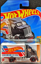 Load image into Gallery viewer, Hot Wheels 2023 Hiway Hauler 2 Black #130 HW Haulers 5/5 New Long Card
