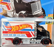 Load image into Gallery viewer, Hot Wheels 2023 Hiway Hauler 2 Black #130 HW Haulers 5/5 New Long Card
