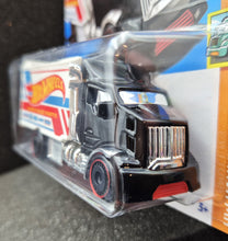 Load image into Gallery viewer, Hot Wheels 2023 Hiway Hauler 2 Black #130 HW Haulers 5/5 New Long Card
