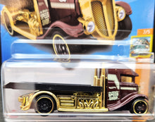 Load image into Gallery viewer, Hot Wheels 2023 Fast-Bed Hauler Dark Maroon #11 HW Haulers 2/5 New Long Card
