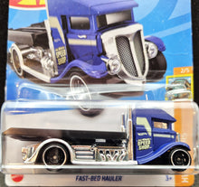 Load image into Gallery viewer, Hot Wheels 2023 Fast-Bed Hauler Matte Blue #11 HW Haulers 2/5 New Long Card
