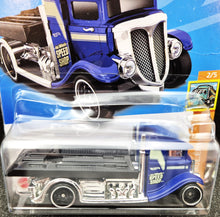 Load image into Gallery viewer, Hot Wheels 2023 Fast-Bed Hauler Matte Blue #11 HW Haulers 2/5 New Long Card
