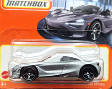 Load image into Gallery viewer, Matchbox 2023 McLaren 720S Spider Grey MBX Showroom #66/100 New
