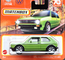 Load image into Gallery viewer, Matchbox 2023 1976 Volkswagen Golf GTI MK1 Green #97 MBX Metro New
