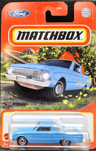 Load image into Gallery viewer, Matchbox 2021 1961 Ford Ranchero Sky Blue #96 MBX Highway New Long Card - Damaged
