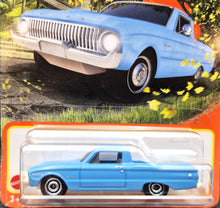 Load image into Gallery viewer, Matchbox 2021 1961 Ford Ranchero Sky Blue #96 MBX Highway New Long Card - Damaged
