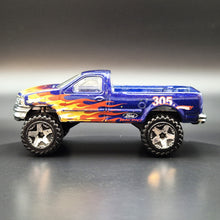 Load image into Gallery viewer, Hot Wheels 2008 &#39;97 Ford F-150 Dark Blue #142 Team: Ford Racing Series 2/4
