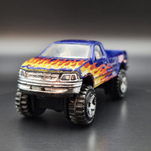 Load image into Gallery viewer, Hot Wheels 2008 &#39;97 Ford F-150 Dark Blue #142 Team: Ford Racing Series 2/4
