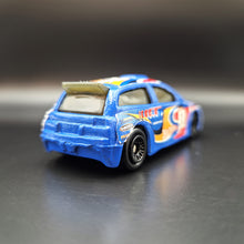 Load image into Gallery viewer, Hot Wheels 2002 Rally Car Blue McDonalds Die Cast Car
