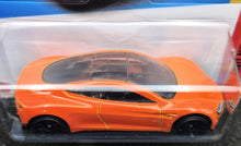 Load image into Gallery viewer, Hot Wheels 2023 Tesla Roadster Orange #249 Then &amp; Now 9/10 New Long Card
