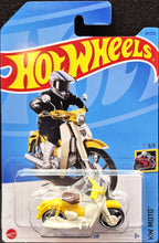 Load image into Gallery viewer, Hot Wheels 2023 Honda Super Cub Yellow #87 HW Moto 3/5 New Long Card
