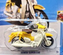 Load image into Gallery viewer, Hot Wheels 2023 Honda Super Cub Yellow #87 HW Moto 3/5 New Long Card
