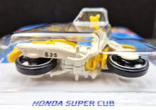 Load image into Gallery viewer, Hot Wheels 2023 Honda Super Cub Yellow #87 HW Moto 3/5 New Long Card
