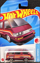 Load image into Gallery viewer, Hot Wheels 2023 1986 Toyota Van Burgundy #95 HW J-Imports 6/10 New Long Card
