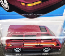 Load image into Gallery viewer, Hot Wheels 2023 1986 Toyota Van Burgundy #95 HW J-Imports 6/10 New Long Card
