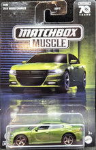 Load image into Gallery viewer, Matchbox 2023 2018 Dodge Charger Green Matchbox Muscle 3/6 New Long Card
