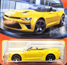 Load image into Gallery viewer, Matchbox 2023 &#39;16 Chevy Camaro Convertible Yellow #33 MBX Showroom New Long Card
