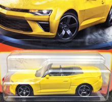 Load image into Gallery viewer, Matchbox 2023 &#39;16 Chevy Camaro Convertible Yellow #33 MBX Showroom New Long Card
