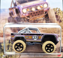 Load image into Gallery viewer, Hot Wheels 2023 Custom Ford Bronco Lavender Mud Runners 2/5 New Long Card
