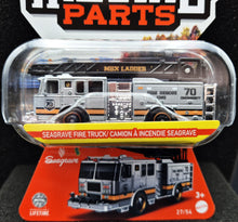 Load image into Gallery viewer, Matchbox 2023 Seagrave Fire Truck Silver Moving Parts Series 27/54 New
