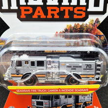 Load image into Gallery viewer, Matchbox 2023 Seagrave Fire Truck Silver Moving Parts Series 27/54 New
