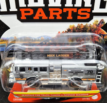 Load image into Gallery viewer, Matchbox 2023 Seagrave Fire Truck Silver Moving Parts Series 27/54 New
