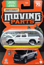 Load image into Gallery viewer, Matchbox 2023 2020 RAM Rebal Pickup White Moving Parts Series 46/54 New
