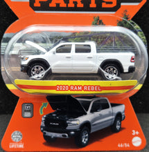 Load image into Gallery viewer, Matchbox 2023 2020 RAM Rebal Pickup White Moving Parts Series 46/54 New
