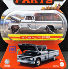 Load image into Gallery viewer, Matchbox 2023 1964 Chevy C10 Pickup Silver Moving Parts Series 28/54 New
