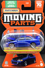 Load image into Gallery viewer, Matchbox 2023 1996 Mitsubishi Lancer Evolution Blue IV Moving Parts Series 41/54 New
