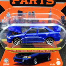 Load image into Gallery viewer, Matchbox 2023 1996 Mitsubishi Lancer Evolution Blue IV Moving Parts Series 41/54 New
