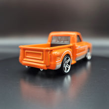 Load image into Gallery viewer, Hot Wheels 2018 Custom &#39;69 Chevy Pickup Orange 100 Years of Chevy Trucks 8/8
