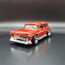 Load image into Gallery viewer, Hot Wheels 2010 &#39;55 Chevy Nomad Dark Red #167 Hot Auctions 9/10
