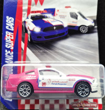 Load image into Gallery viewer, Majorette 2019 Ford Mustang Boss 302 White/Pink #204 Dubai Ambulance Series New
