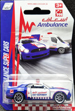 Load image into Gallery viewer, Majorette 2019 Dodge Challenger SRT Blue/White #238 Dubai Ambulance Series New
