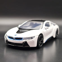 Load image into Gallery viewer, Rastar 2018 BMW i8 White 1:43 Diecast Model Car
