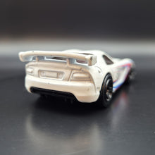 Load image into Gallery viewer, Hot Wheels 2018 Dodge Viper SRT10 ACR White 50th Anniversary Throwback 10/10
