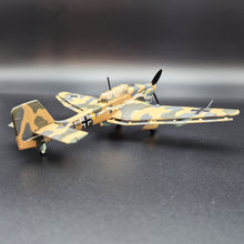 Load image into Gallery viewer, 1941 Junkers JU-87R-2 Stuka Luftwaffe Dive Bomber 1:72 Die Cast Plane
