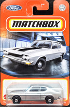 Load image into Gallery viewer, Matchbox 2021 1970 Ford Capri Silver #18 MBX Showroom New Long Card
