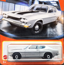 Load image into Gallery viewer, Matchbox 2021 1970 Ford Capri Silver #18 MBX Showroom New Long Card
