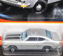 Load image into Gallery viewer, Matchbox 2021 1970 Ford Capri Silver #18 MBX Showroom New Long Card
