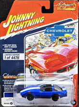 Load image into Gallery viewer, Johnny Lightning 2023 1979 Chevy Corvette Blue Classic Gold Collection 4/6 New