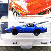 Load image into Gallery viewer, Johnny Lightning 2023 1979 Chevy Corvette Blue Classic Gold Collection 4/6 New