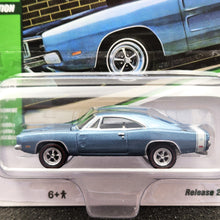 Load image into Gallery viewer, Johnny Lightning 2022 1969 Dodge Charger R/T Light Blue Muscle Cars U.S.A 2/6 New
