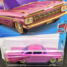 Load image into Gallery viewer, Hot Wheels 2022 &#39;59 Chevy Bel Air Pearl Pink #70 Chevy Bel Air 4/5 New Long Card
