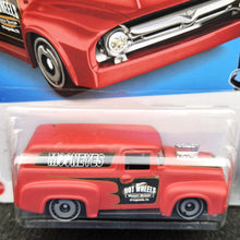 Load image into Gallery viewer, Hot Wheels 2022 &#39;56 Ford F-100 Matte Red #76 HW Metro 8/10 New Long Card
