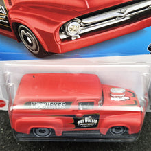 Load image into Gallery viewer, Hot Wheels 2022 &#39;56 Ford F-100 Matte Red #76 HW Metro 8/10 New Long Card
