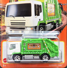 Load image into Gallery viewer, Matchbox 2021 Garbage King White/Green #60 MBX Metro New Long Card
